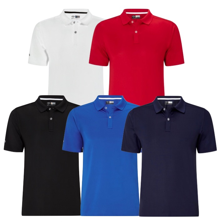 Callaway Mens Solid II Tournament Golf Polo Shirt